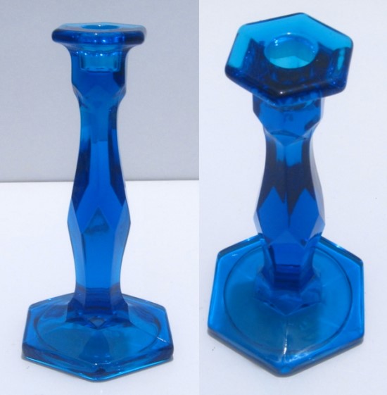 Co-Operative Flint Star Candlesticks