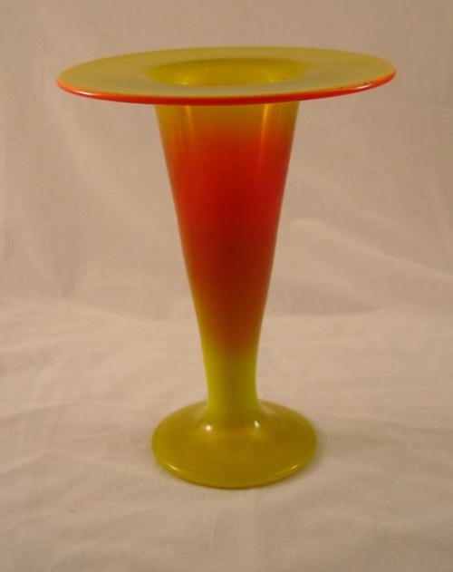 Co-Operative Flint # 455 Sunset Vase