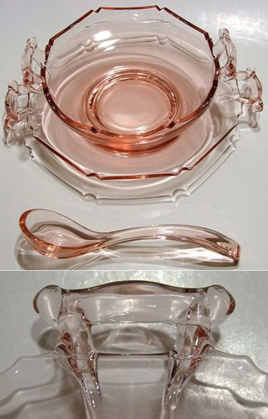 Co-Operative Flint # 566 Mayonnaise, Underplate and Ladle