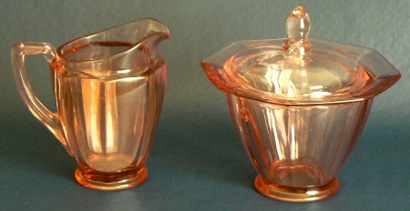 Co-Operative Flint # 541 Cream & Sugar w/ Lid