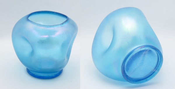 Diamond Pinched Cupped Vase