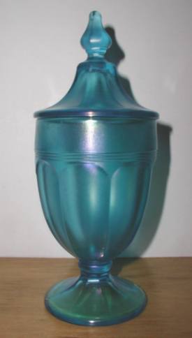 Diamond Harding Blue Candy Jar