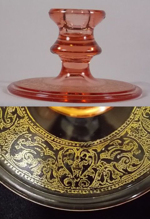 Dunbar #3090-12 Candlestick w/ Unknown Gold Border