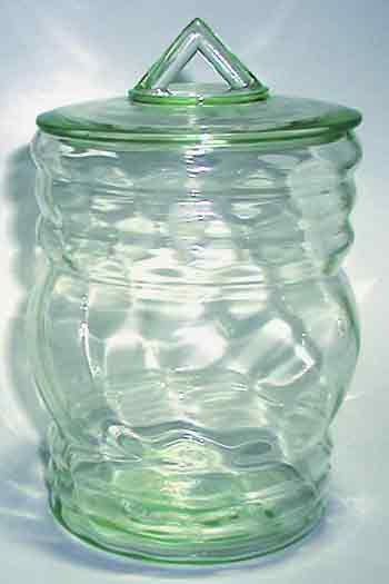 Dunbar Spiral Optic Cookie Jar