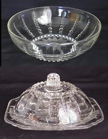 Federal Columbia Covered Butter & Bowl