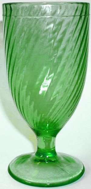 Federal Twisted Optic Footed Tumbler