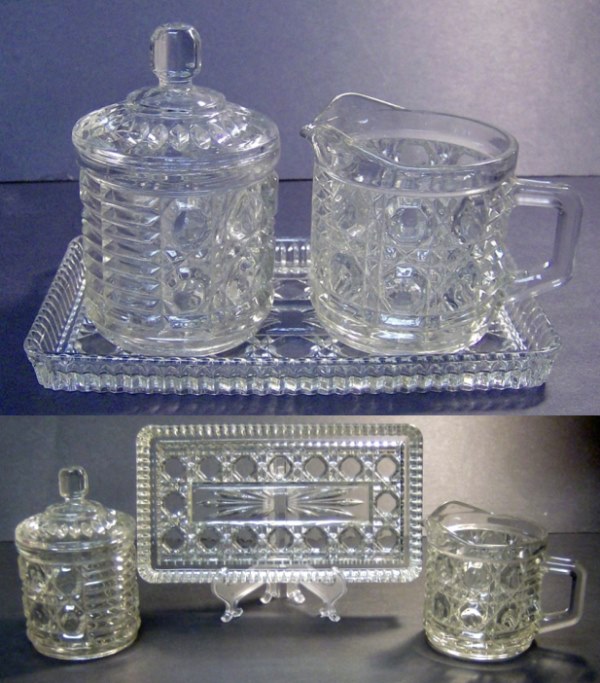 Federal Windsor Cream, Sugar & Tray