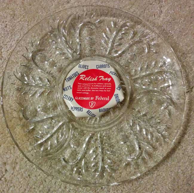 Federal #2875 Relish Tray