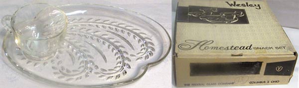 Federal Homestead Snack Set with Original Box