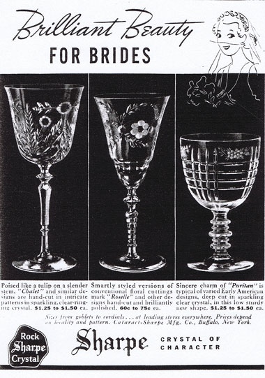 Libbey /  Rock Sharpe Chalet, Roselle & Puritan Advertisement
