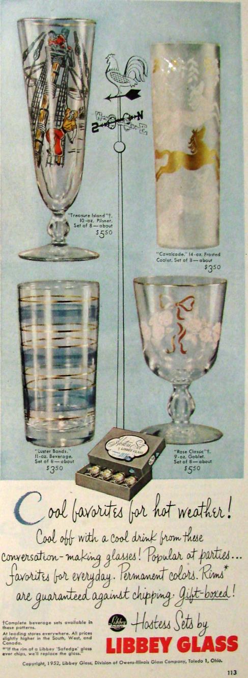 Libbey Decorated Glasses Advertisement