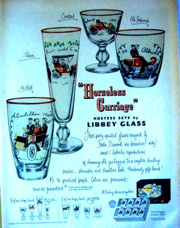Libbey Horseless Carriage Pattern Advertisement