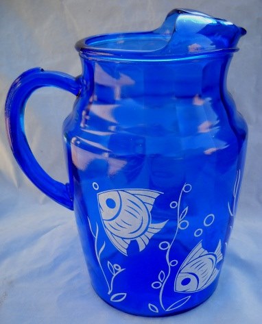 Hazel-Atlas Sportsman "Fish" Pitcher