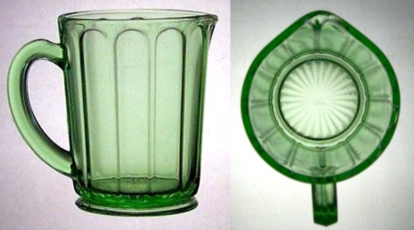 Hazel-Atlas G3027 Flat Rim Milk Pitcher