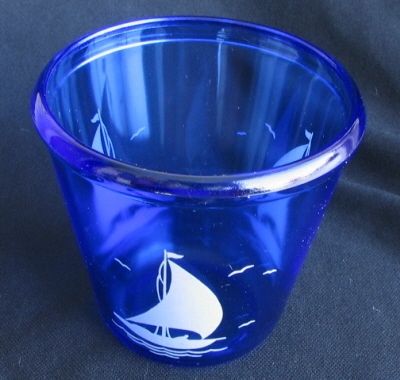 Hazel-Atlas Sailboat Ice Bucket