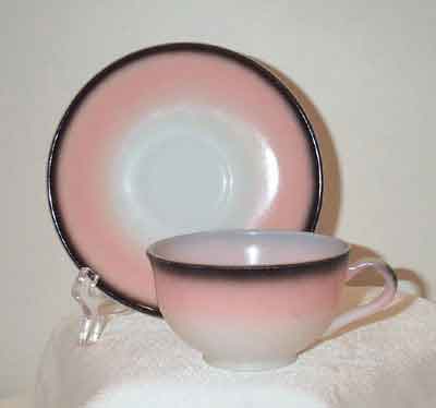 Hazel-Atlas Ovide Black, Pink and White