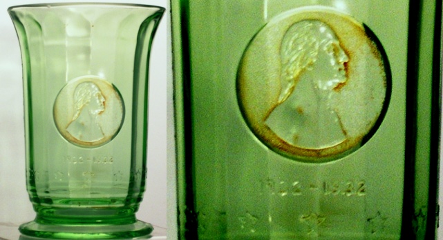 Hazel-Atlas Footed Tumbler: George Washington Bicentennial Souvenir