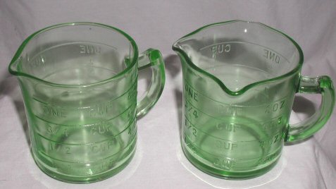 Hazel-Atlas One and Three Spout Measuring Cups