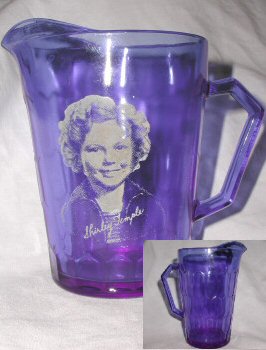 Hazel-Atlas Shirley Temple Milk Pitcher