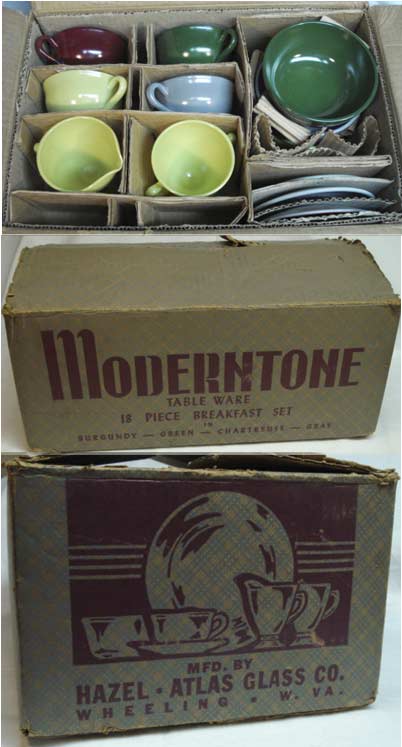 Hazel-Atlas Moderntone Boxed Set