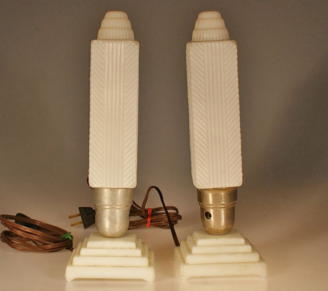 Houze Milk Glass Tube Lamps