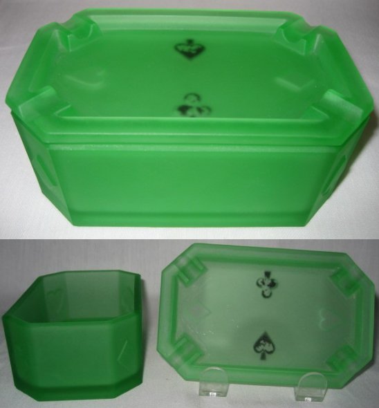 Taussaunt Ash Tray & Cigarette Box