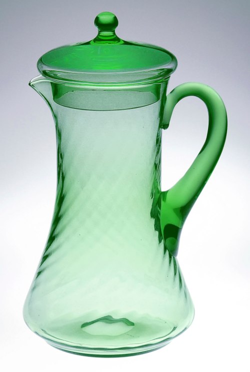 Huntington # 771 Twisted Optic Covered Jug
