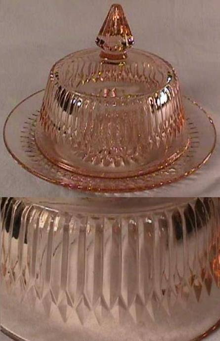 Jeannette #2927 Anniversary Butter Dish