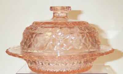 Jeannette Holiday (Buttons & Bows) Butter Dish