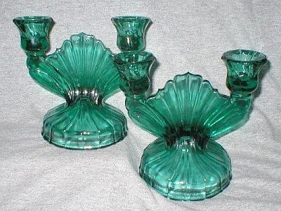 Jeannette Swirl Two-Light Candlesticks