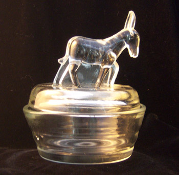 Jeannette Animal Powder Box: Donkey