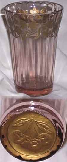 Jeannette Cherry Blossom Gold Encrusted Tumbler