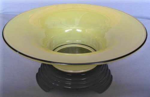 Lancaster #  86 "Black Rim" Fruit / Console Bowl
