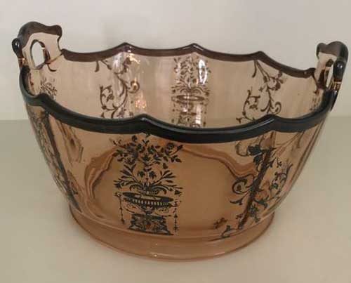 Liberty Works Ice Bucket with Silver Overlay