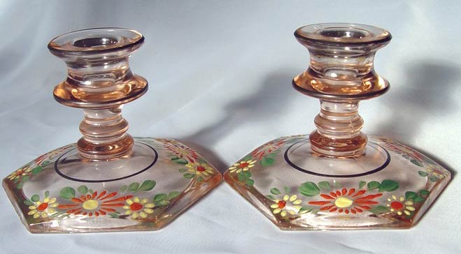 Liberty Works Candleholder w/ Enamel  Decoration