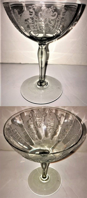 Lippincott Stem w/ Bird of Paradise Etch