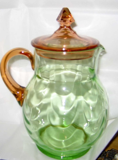 Louie #   8 Bi-Color Covered Jug