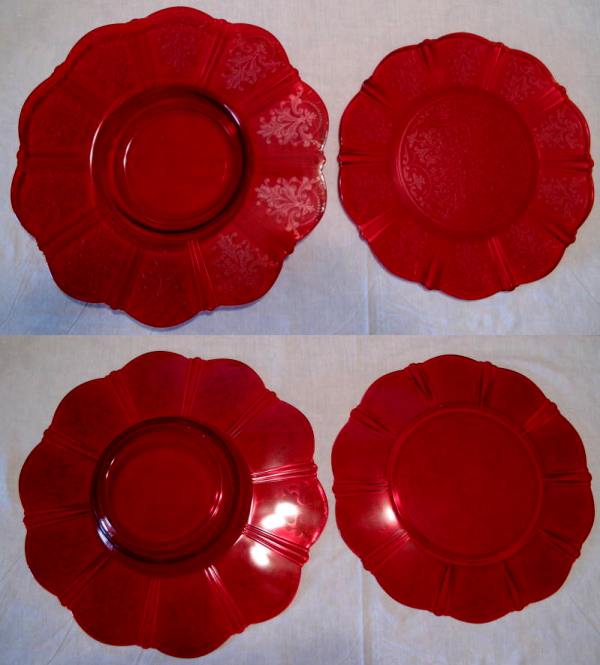 MacBeth-Evans R Pattern "American Sweetheart" Sandwich Plate & Bowl