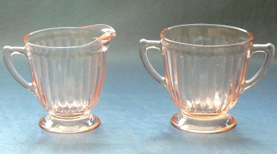 Macbeth-Evans Petalware Cream & Sugar
