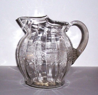 Macbeth-Evans S Pattern"Stippled Rose Band"  Pitcher