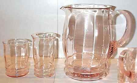 Macbeth-Evans Pitcher & Tumblers