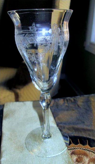 Maryland Glass Co. Unknown Cordial w/ Ribbon Etch