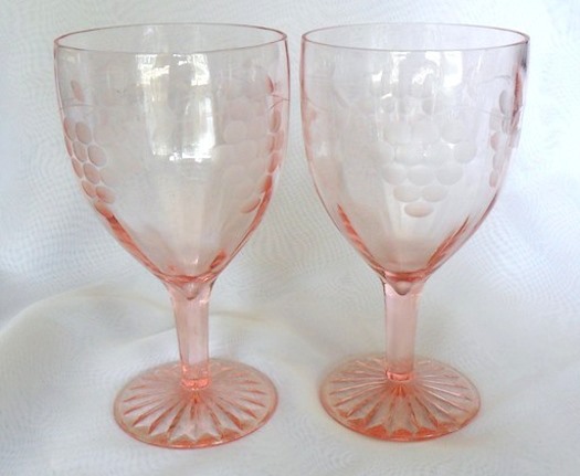 Standard #  42 Goblet w/ #6 Grape Cutting