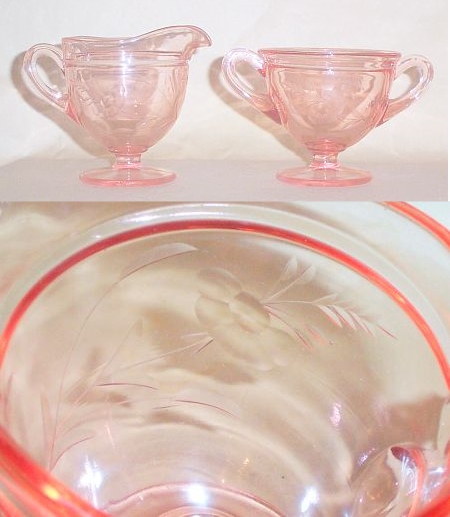 Standard # 648 Cream & Sugar w/ Unknown Cutting