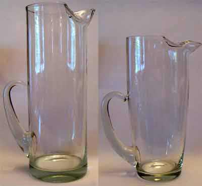 West Virginia Glass Specialty Pitchers