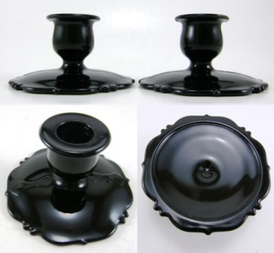 L. E. Smith Mount Pleasant Candleholders