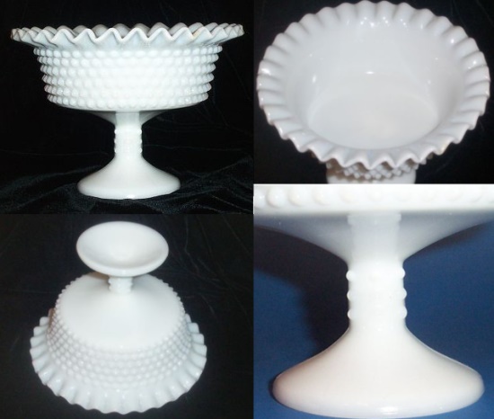 L. E. Smith # 5571 Hobnail Compote