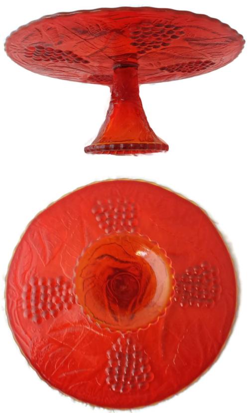 L. E. Smith #  902 Grape Cake Stand