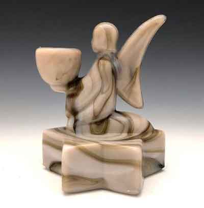 L.E. Smith # 6661 Angel Candleholder