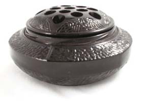 L. E. Smith Flower Bowl with Frog